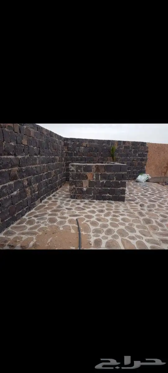 حجر نهري بااحجامه ممرات رباريب استراحات بطحاء رياض ردميات 3