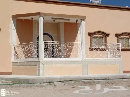 ديكورات خارجيه تصميم الحجر الطبيعي بطحاء الرياض واسمنت الريا 4