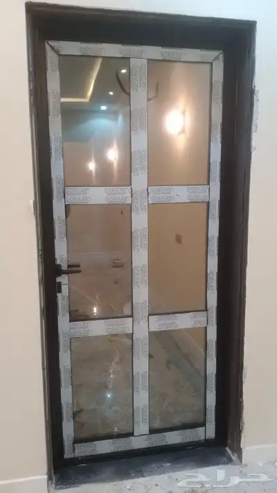 المنيوم ابواب حمام ابواب شبابيك المنيوم شغل ميا ميا 0
