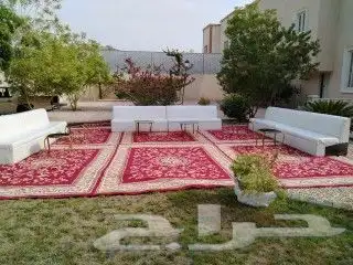 فرش كنب صيوان خيمه ملكيه طاولات استقبال زواج عزاء كوشه 0