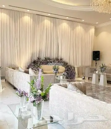 تاجير بكج كوشات بلون الوردي. والون الموف الرياض 2