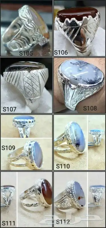 خواتم فضه رجالي عيار 925تفصيل حسب الطلب 0