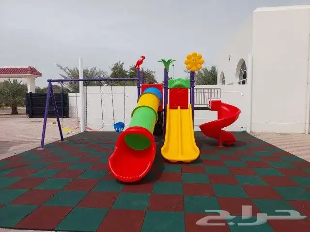 العاب اطفال مراجيح زحاليق وترمبولين جديد بلكرتون 8