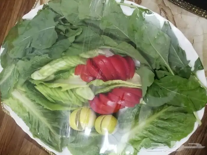 طبخ منزلي أسر منتجه كبسه حمراء _مندي. رز ودجاج صحن خضار 11