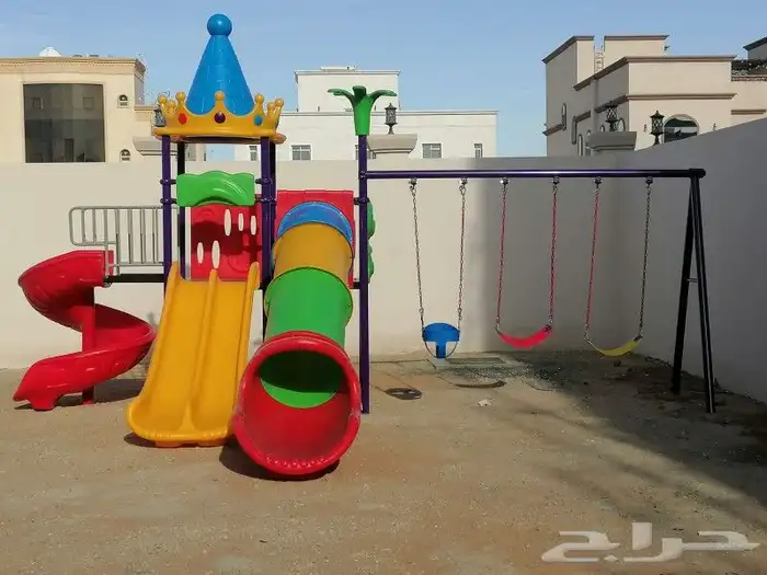 العاب اطفال مراجيح زحاليق وترمبولين جديد بلكرتون 0