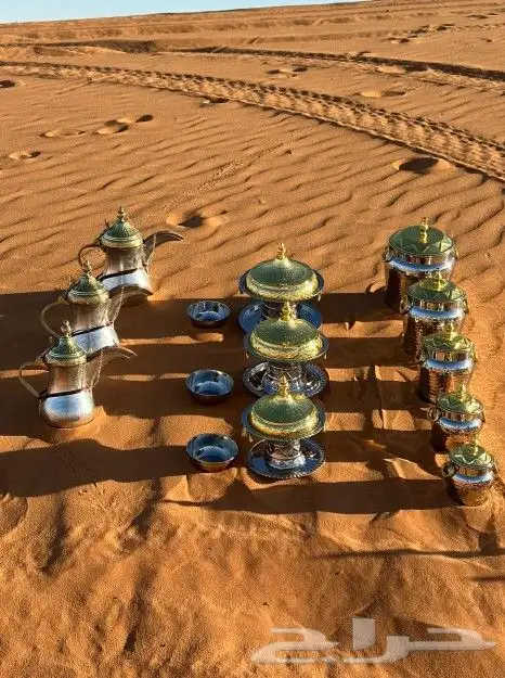 بكجات مكون من5سكريات 3مكاديع تمر 3دلال نحاس الصلي 0