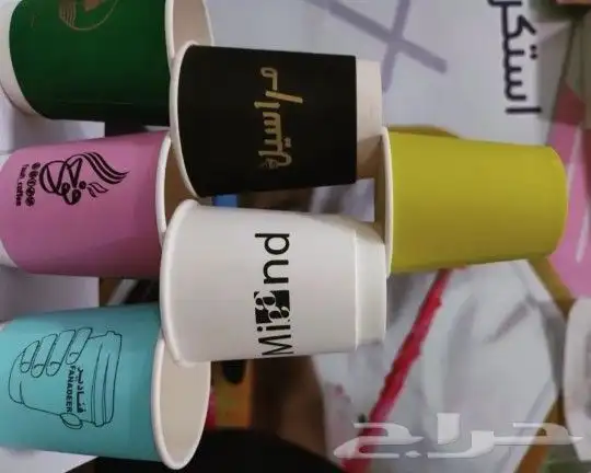 مطبعة طباعة أكواب كرتون وبلاستيك وبورسلان ورقية دبل وسنغل 0