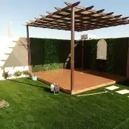 مظلات جلسات عشب صناعي منسق حدائق 1
