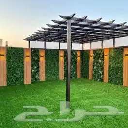 مظلات جلسات عشب صناعي منسق حدائق 4