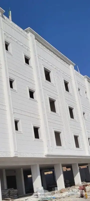 ديكورات خارجيه بطحاء الرياض واسمنت ابيض 15
