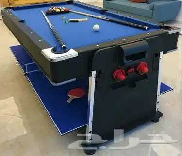 بلياردو 8و9 قدم هوكي فرفيرةتنس كرةسلةوطاولة3 ب1 جديد بلكرتون 11
