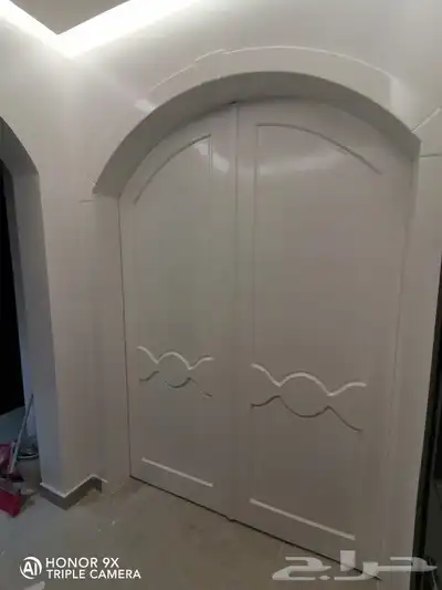 تنفيذ أبواب وديكورات خشبيه 8