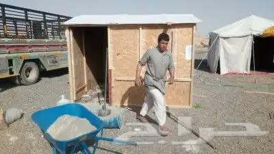غرف خشب دورات مياه جلسات حديد 6