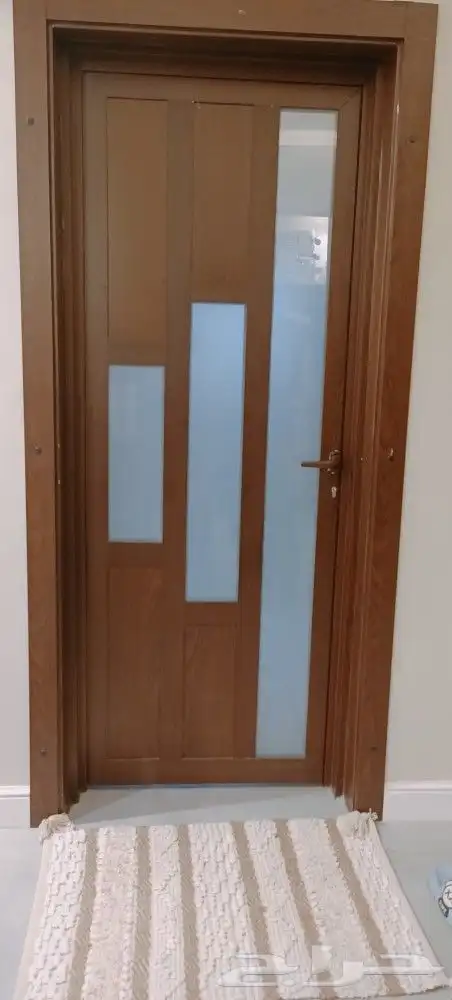 Aluminum door with wooden color 3