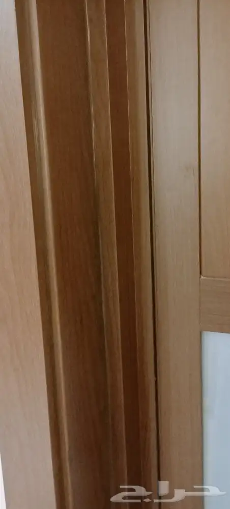 Aluminum door with wooden color 4