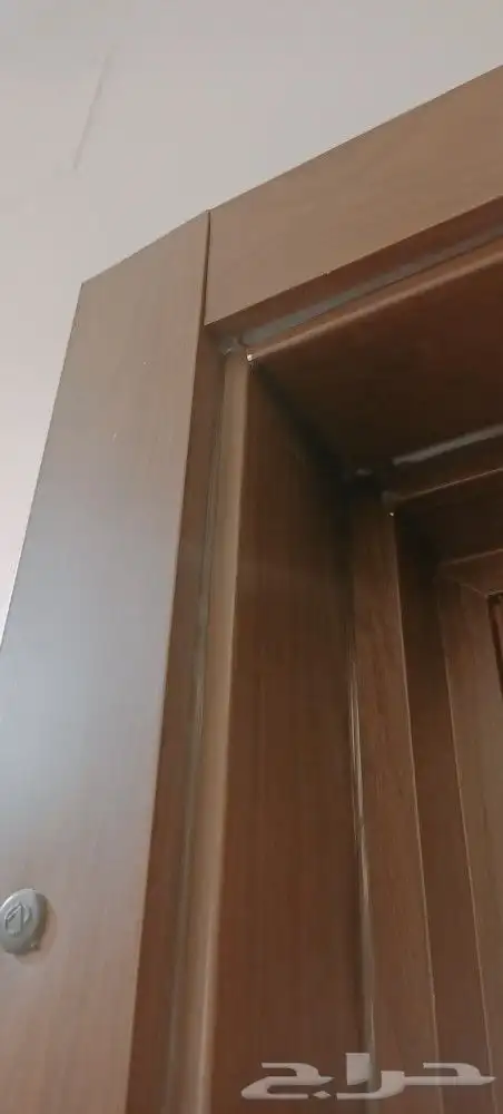 Aluminum door with wooden color 2