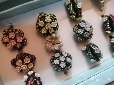 عدد 720 خاتم نسائي قديم مخزن بسعر مغري جدا 10