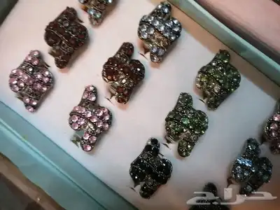 عدد 720 خاتم نسائي قديم مخزن بسعر مغري جدا 14