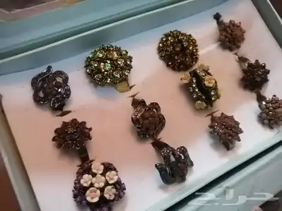 عدد 720 خاتم نسائي قديم مخزن بسعر مغري جدا 12