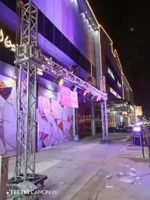 تاجير وتركيب اضاءة كشاف سيتي كلر ليازر بيم 4