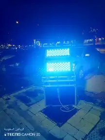 تاجير وتركيب اضاءة كشاف سيتي كلر ليازر بيم 1