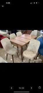 طاولات طعام جودة ممتازة جديد بلكرتون 15