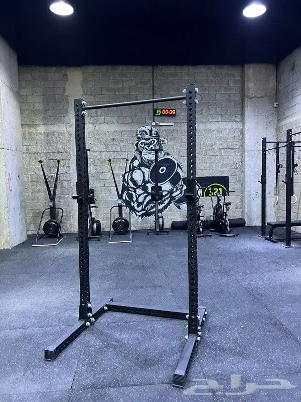 سكوات راك مع عقله Squat Rack with Pull Up bar 1