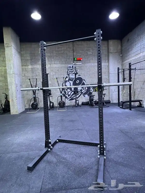 سكوات راك مع عقله Squat Rack with Pull Up bar 2