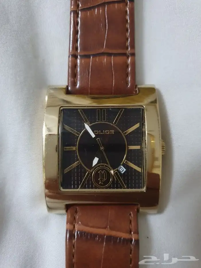 ساعه بوليس أصلي رجاليه شبه الجديد الحجم الكبير 1