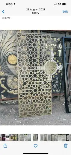 السلام عليكم ورحمه الله ورشه حداد باب درجين شباك اي شغل 15