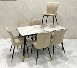 أجمل طاولات طعام الرخام والخشب والزجاج جودة ممتازة جديدة 27