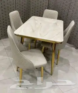 أجمل طاولات طعام الرخام والخشب والزجاج جودة ممتازة جديدة 15