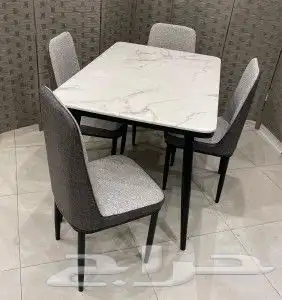 أجمل طاولات طعام الرخام والخشب والزجاج جودة ممتازة جديدة 22