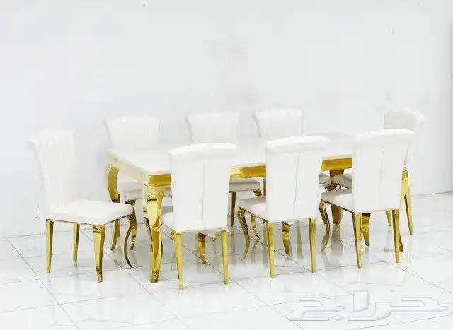 أجمل طاولات طعام الرخام والخشب والزجاج جودة ممتازة جديدة 2