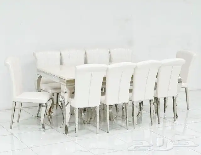 أجمل طاولات طعام الرخام والخشب والزجاج جودة ممتازة جديدة 0