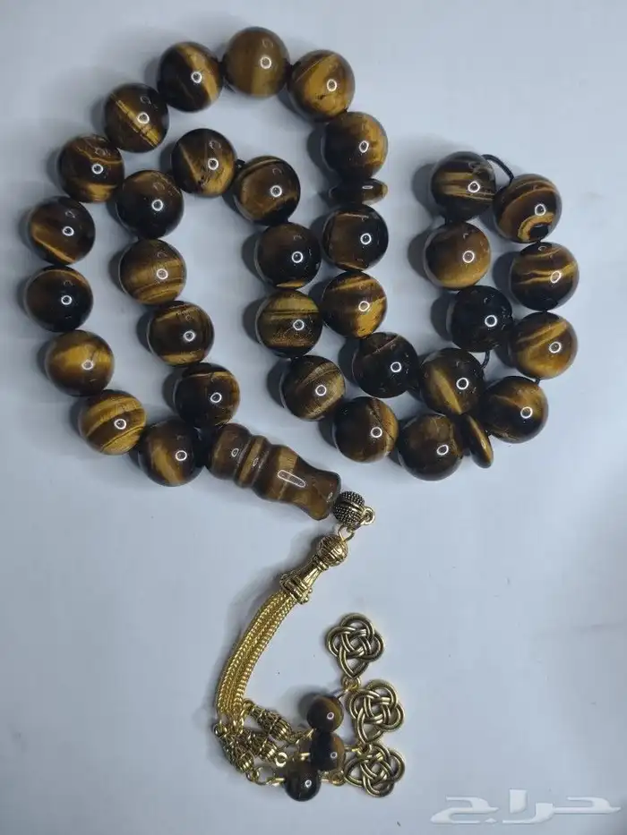 سبحة عين النمر 33 و 66 و99 خرزه حجم راهي 7