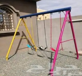 مرجيحه زليقه دواره نطات بلاستيك مرجيحه ذا ليكا كله في حديد ب 5