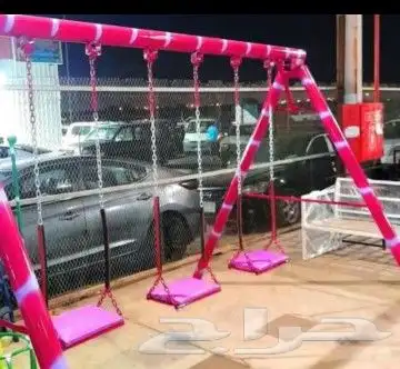 مرجيحه زليقه دواره نطات بلاستيك مرجيحه ذا ليكا كله في حديد ب 19