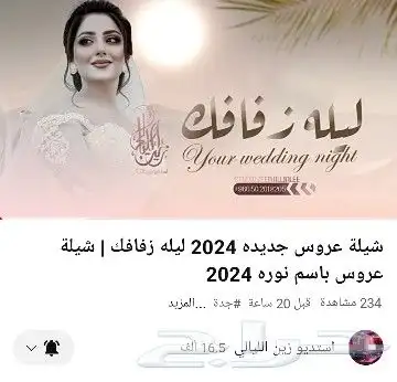 استديو زين الليالي تنفيذ شيلات زفات بالاسماء 0