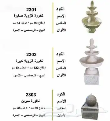 شلالات نوافير بسعر الجمله 18