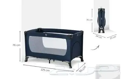 تخفيض سرير سفري بني بكامل ملحقاته 0