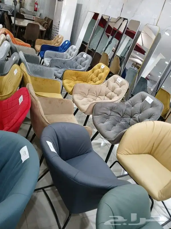 كراسي كافيهات قماش موديلات جديده 4