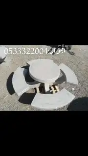 كراسي حدائق احواض زهور مصدات سيارات حواجز خرسانية 5