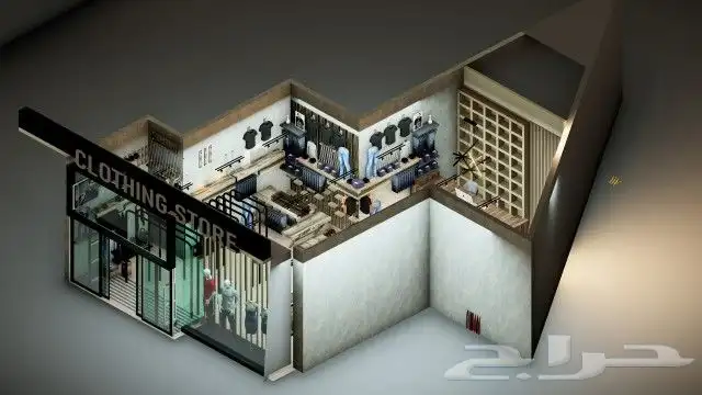 تصميم المتاجر والمطاعم والمحلات التجاريه تصميم داخلي 1