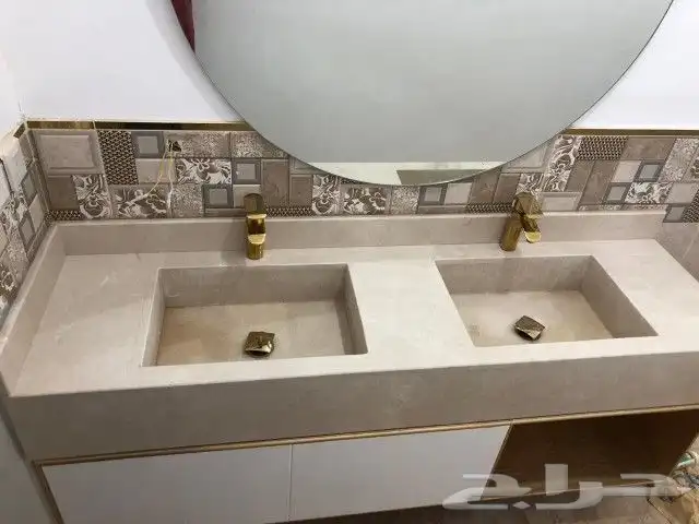 تفصيل جميع أنواع مغاسل وطولات مطابخ رخام طبيعي وصناعي 13