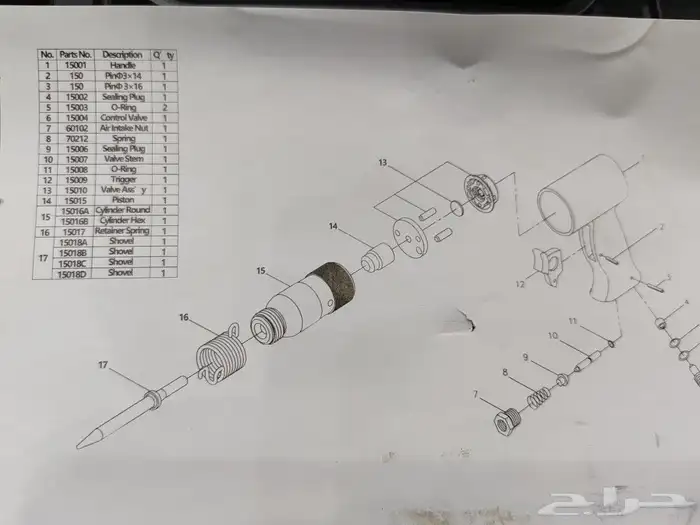 درل تكسير خرسانه هواء 2
