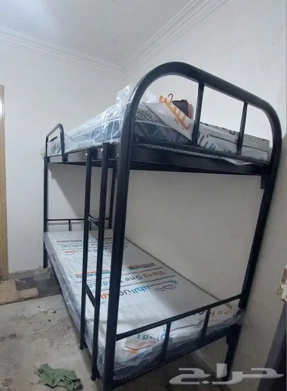 سرير حديد متوفر نفر دور واحد ودورين مراتب طبيه بطانيات مخدات 0