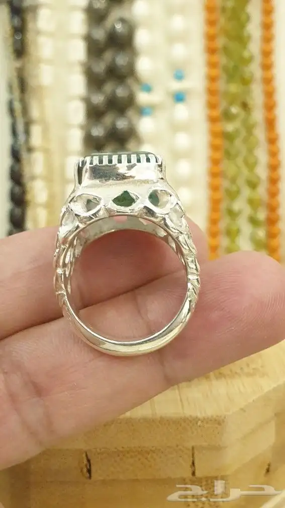 خاتم زمرد طبيعي 9