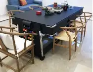 طاوله العاب 4 بواحد طاوله طعام بلياردو تنس هوكي جديده بالكرت 0