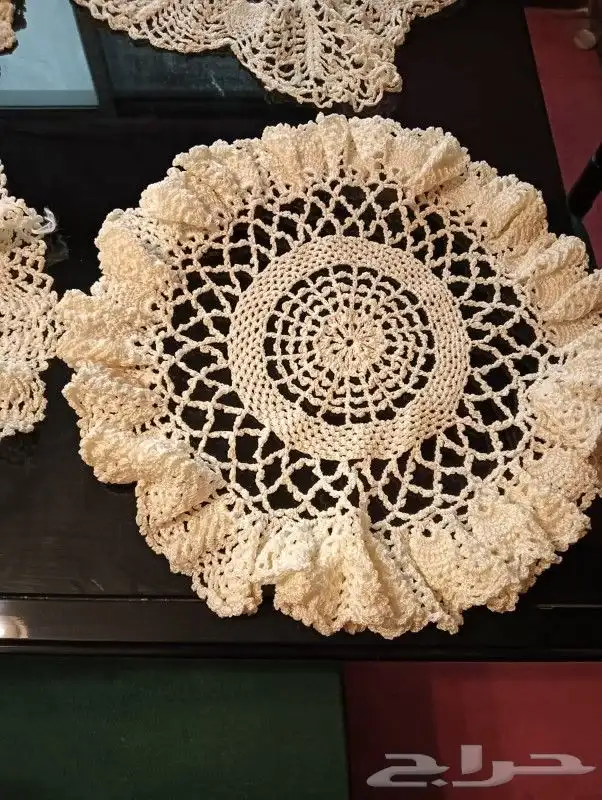 طقم كروشيه شغل يد 3